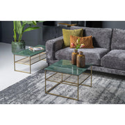 Salontafel Dian Marble Green Gold Marmer Groen 55 cm-Salontafels-Livingfurn