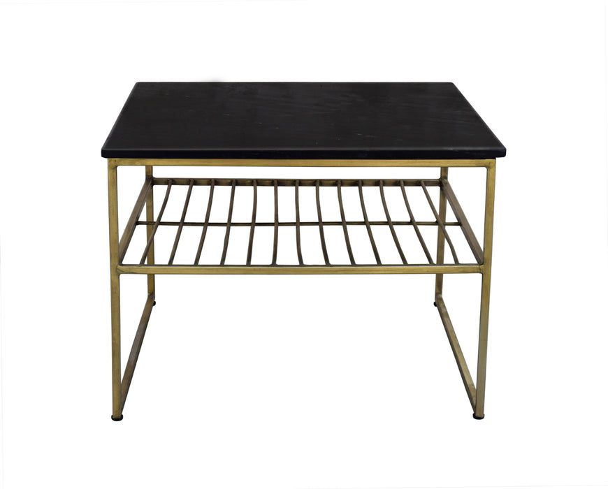 Salontafel Dian Marble Marmer Zwart 55 cm-Salontafels-Livingfurn