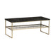 Salontafel Dian Marble Marmer Zwart 90x40 cm-Salontafels-Livingfurn
