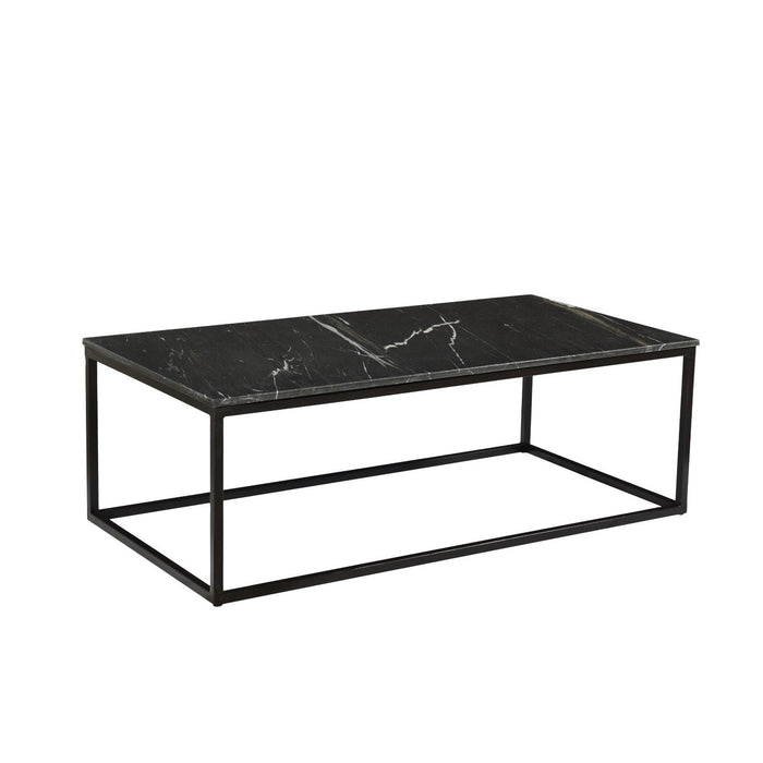 Salontafel Dion Marble Marmer Zwart 120x60 cm-Salontafels-Livingfurn