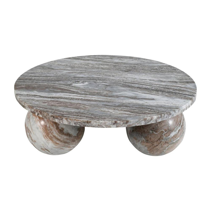 Salontafel Diro Marmer Beige 99 cm-Salontafels-PTMD