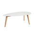 Salontafel Drop Set van 2 Hout Beige 50x100 cm-Bijzettafels-Creating Home