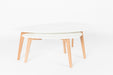 Salontafel Drop Set van 2 Hout Beige 50x100 cm-Bijzettafels-Creating Home