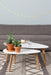Salontafel Drop Set van 2 Hout Beige 50x100 cm-Bijzettafels-Creating Home