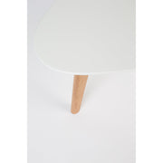 Salontafel Drop Set van 2 Hout Beige 50x100 cm-Bijzettafels-Creating Home
