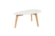 Salontafel Drop Set van 2 Hout Beige 50x100 cm-Salontafels-Creating Home