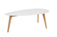 Salontafel Drop Set van 2 Hout Beige 50x100 cm-Salontafels-Creating Home