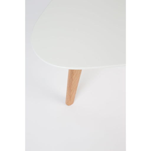Salontafel Drop Set van 2 Hout Beige 50x100 cm-Salontafels-Creating Home
