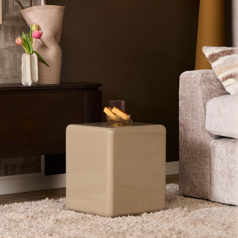 Salontafel Elias Beige MDF 30 cm 30x30x37 cm-Salontafels-Starfurn