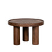 Salontafel Elly Nature Smooth Mangohout 60 cm Rond 60x60x38 cm-Salontafels-LABEL51
