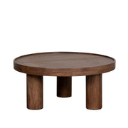 Salontafel Elly Nature Smooth Mangohout 70 cm 70x70x31 cm-Salontafels-LABEL51