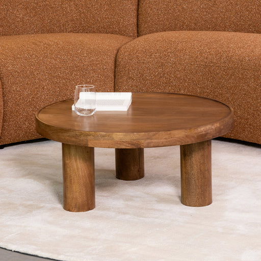 Salontafel Elly Nature Smooth Mangohout 70 cm 70x70x31 cm-Salontafels-LABEL51