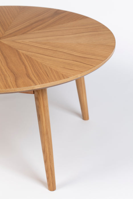 Salontafel Fabio Eikenfineer Naturel Ø80x40 cm-Salontafels-Creating Home