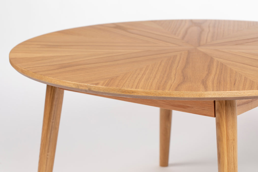 Salontafel Fabio Eikenfineer Naturel Ø80x40 cm-Salontafels-Creating Home