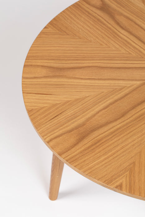 Salontafel Fabio Eikenfineer Naturel Ø80x40 cm-Salontafels-Creating Home