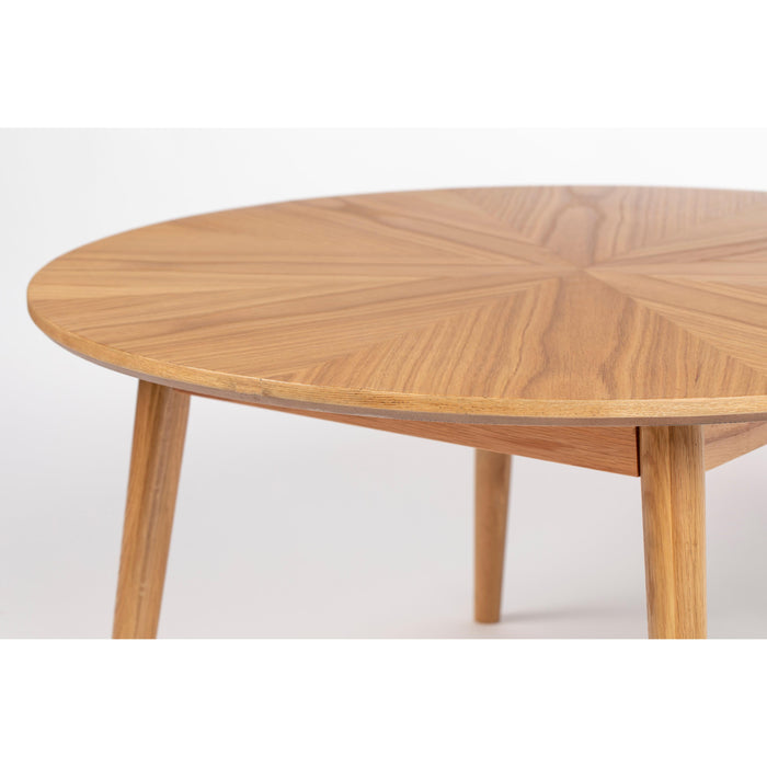 Salontafel Fabio Eikenfineer Naturel Ø80x40 cm-Salontafels-Creating Home