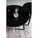 Salontafel Fabio Eikenfineer Zwart Ø80x40 cm-Salontafels-Creating Home