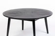 Salontafel Fabio Eikenfineer Zwart Ø80x40 cm-Salontafels-Creating Home