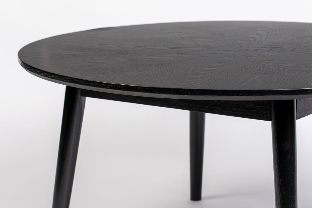 Salontafel Fabio Eikenfineer Zwart Ø80x40 cm-Salontafels-Creating Home