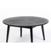 Salontafel Fabio Eikenfineer Zwart Ø80x40 cm-Salontafels-Creating Home