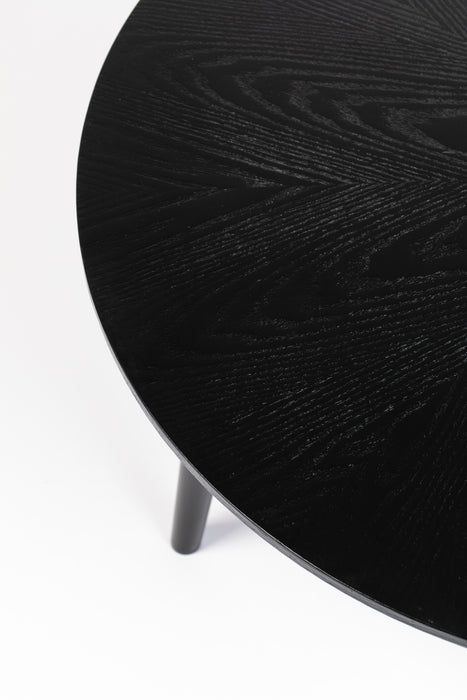 Salontafel Fabio Eikenfineer Zwart Ø80x40 cm-Salontafels-Creating Home