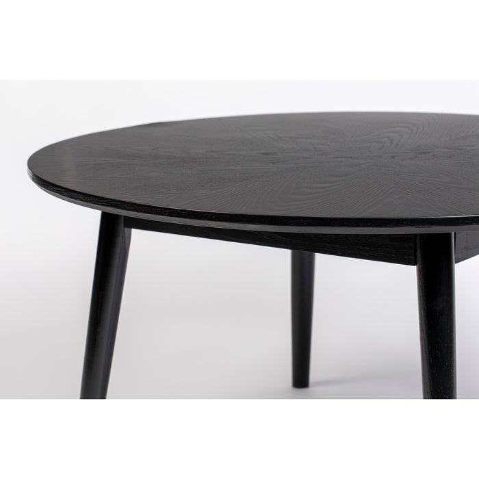 Salontafel Fabio Eikenfineer Zwart Ø80x40 cm-Salontafels-Creating Home