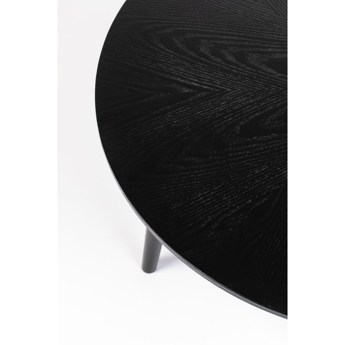 Salontafel Fabio Eikenfineer Zwart Ø80x40 cm-Salontafels-Creating Home