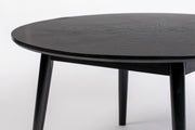Salontafel Fabio Eikenfineer Zwart Ø80x40 cm-Salontafels-Creating Home