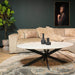 Salontafel Faye Ovaal Wit marmer 130x70x46 cm-Salontafels-Starfurn