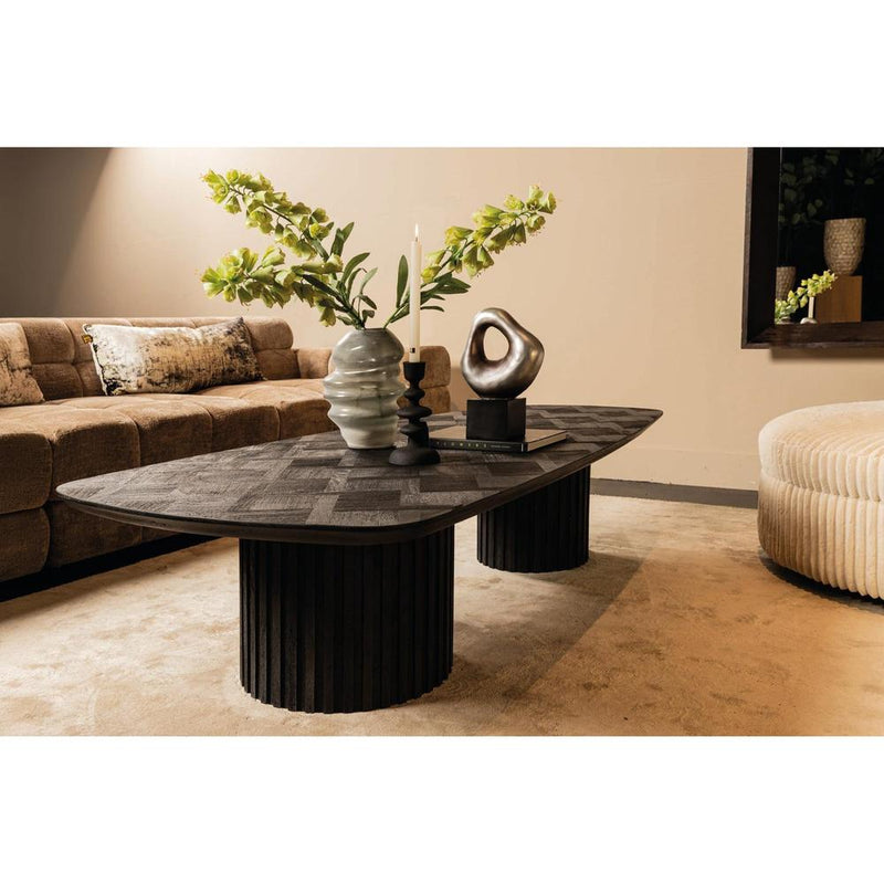 Salontafel Fieron Zwart 177x78 cm-Salontafels-PTMD