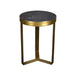 Salontafel Glennis Marble Marmer Zwart 40 cm 40x40x55 cm-Salontafels-Livingfurn