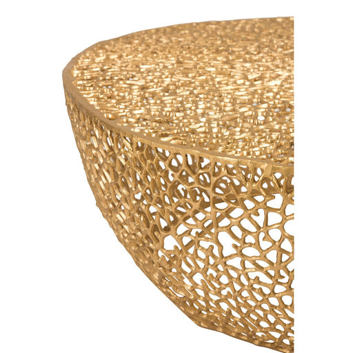 Salontafel Goud Aluminium Rond 114 cm 114x115x31.5 cm-Salontafels-J-Line
