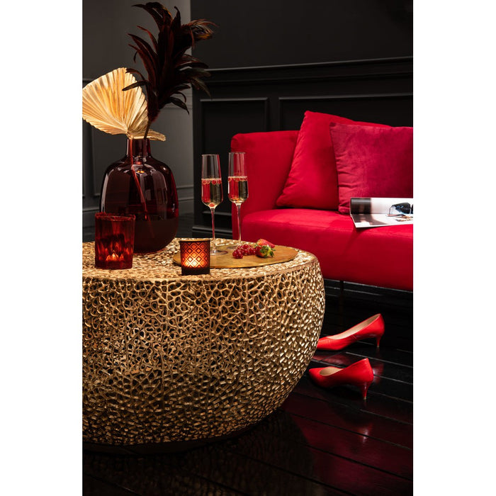 Salontafel Goud Aluminium Rond 114 cm-Salontafels-J-Line