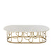 Salontafel Goud Marmer 61x122 cm-Salontafels-J-Line