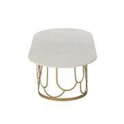 Salontafel Goud Marmer 61x122 cm-Salontafels-J-Line