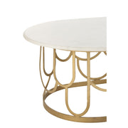 Salontafel Goud Marmer 61x122 cm-Salontafels-J-Line