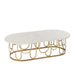 Salontafel Goud Marmer 61x122 cm-Salontafels-J-Line