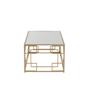 Salontafel Goud Mdf 66x120 cm-Salontafels-J-Line