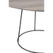 Salontafel Grijs Mdf Ovaal 55x69 cm-Salontafels-J-Line