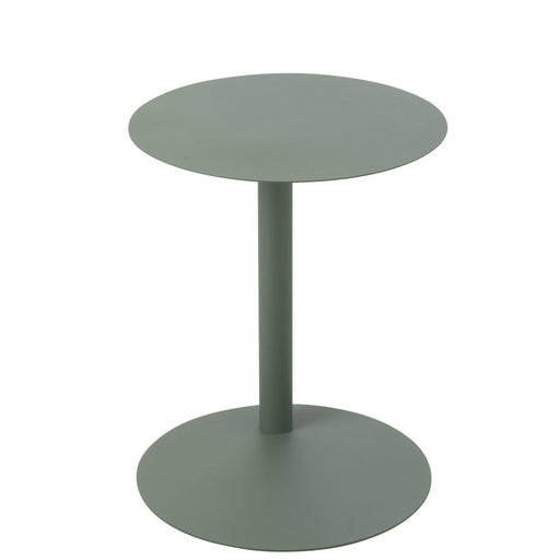 Salontafel Groen Metaal Rond 40 cm 40x40x50 cm-Bijzettafels-J-Line