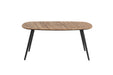 Salontafel Gualdo Teak veneer Zwart 80x39 cm-Salontafels-Creating Home