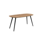 Salontafel Gualdo Teak veneer Zwart 80x39 cm-Salontafels-Creating Home