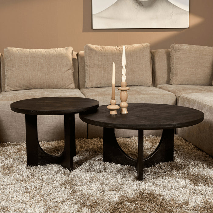 Salontafel Guus Zwart 80 cm 80x80x40 cm-Salontafels-Starfurn