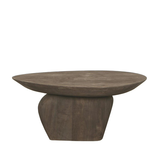 Salontafel Harshad Mangohout Bruin 60x75 cm-Salontafels-PTMD