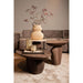 Salontafel Harshad Mangohout Bruin 60x75 cm-Salontafels-PTMD
