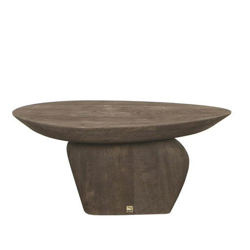 Salontafel Harshad Mangohout Bruin 60x75 cm-Salontafels-PTMD
