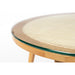 Salontafel Haru Rond Glass Beige 70x70 cm-Salontafels-Creating Home