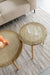 Salontafel Haru Rond Glass Beige 70x70 cm-Salontafels-Creating Home