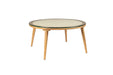 Salontafel Haru Rond Glass Beige 70x70 cm-Salontafels-Creating Home