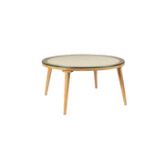 Salontafel Haru Rond Glass Beige 70x70 cm-Salontafels-Creating Home